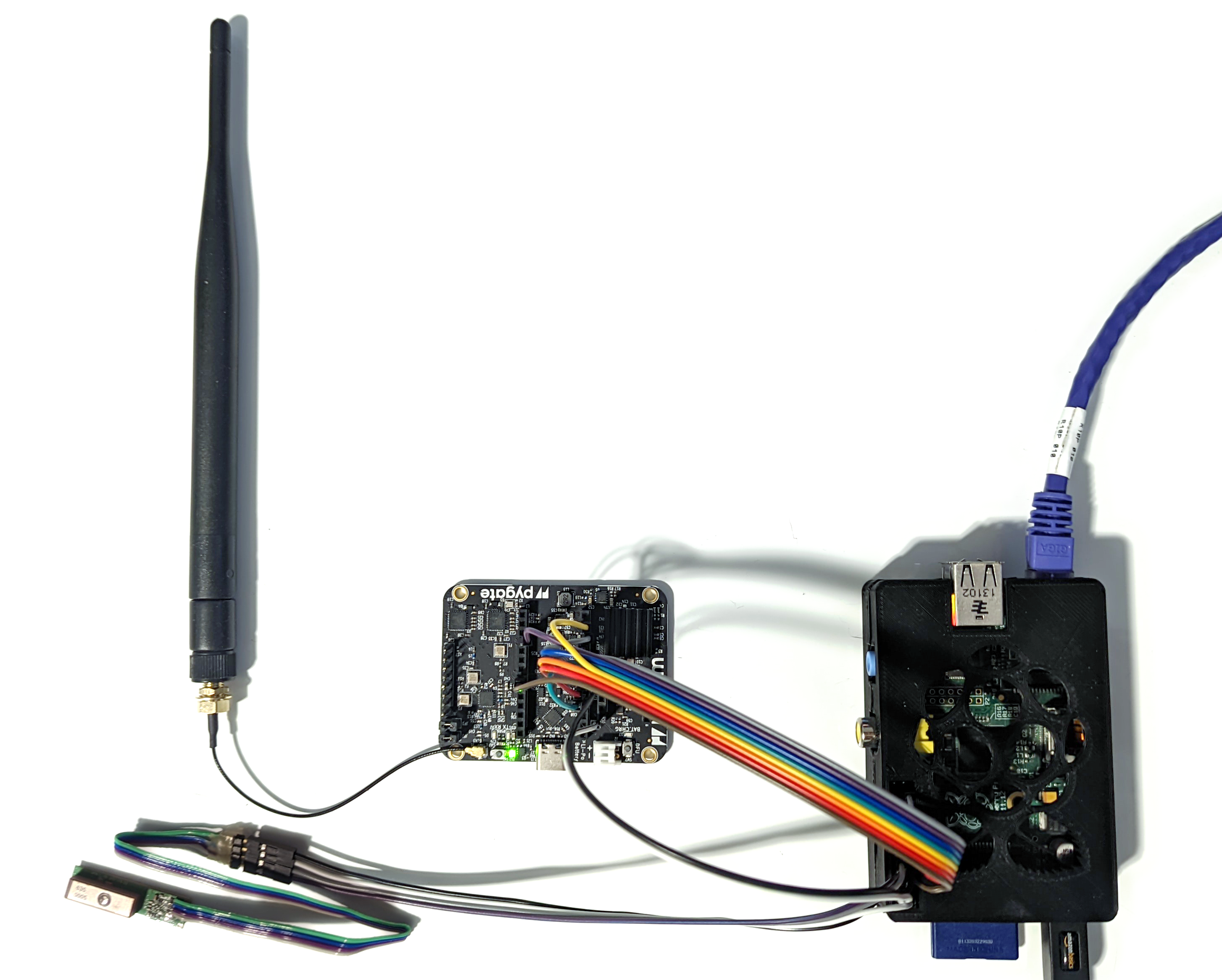 Hardware setup for my low cost LoRaWAN gateway.